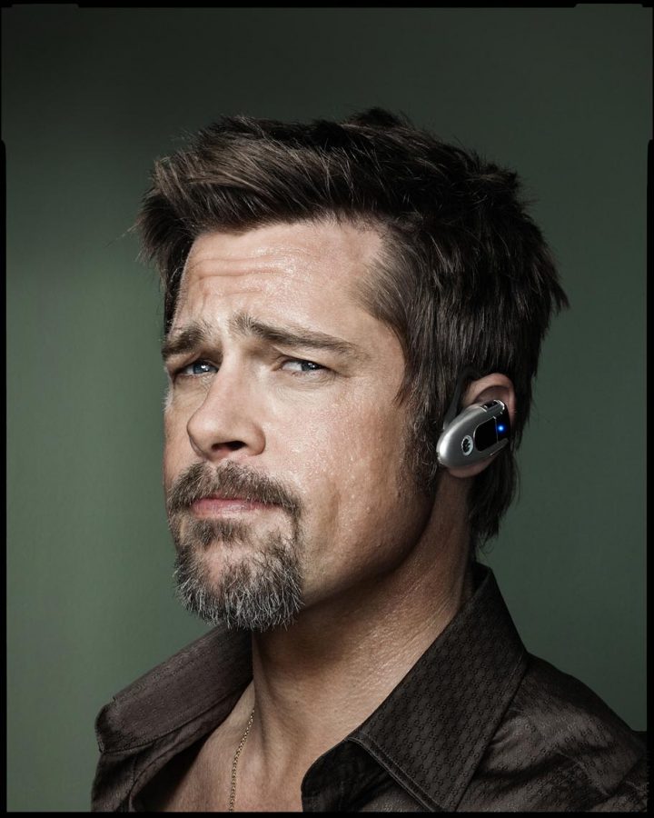 BRAD PITT INTEGRAL SILVER ポスター Actor Brad Pitt 5 Tin Sign Vintage Metal Pub Club Cafe Bar
