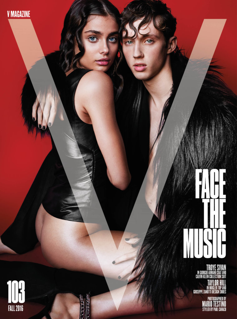 V Magazine //  Lucky Blue Smith & Kacy Hill // Troye Sivan & Taylor Hill